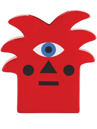 QEEBOO Red Palm ceramic vase - unisex - ceramic - One Size