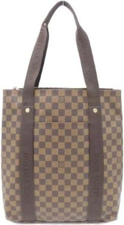 Louis Vuitton Pre-owned Tote Bags, male, Brown, Size: ONE SIZE Pre-owned Bobourg Damier Shoulder Bag