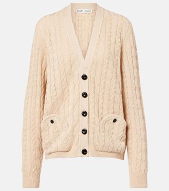 Blaz&eacute; Milano Blaz&eacute; Milano Ket cable-knit cotton cardigan