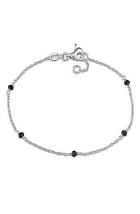 Delmar Black Diamond Bead Station Bracelet at Nordstrom Rack