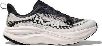 Hoka One One Womens Skyflow Running Shoes In Black/white