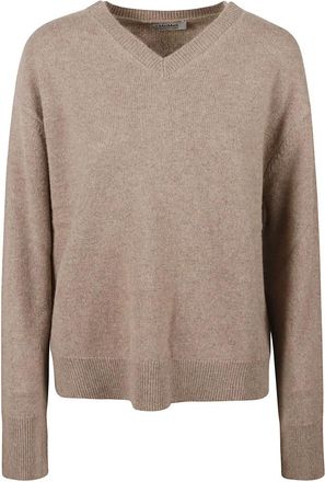 Max Mara Smmfata - Dames - V-hals truien - Groen - M - Truien & Vesten