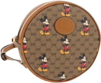 Gucci Pre-owned Cross Body Bags, female, Beige, Size: ONE SIZE Pre-owned Canvas Cross Body Bag