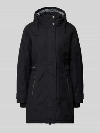 G.I.G.A. DX Regular Fit Parkamantel mit verdecktem Rei&szlig;verschluss in Marine, Gr&ouml;&szlig;e 36