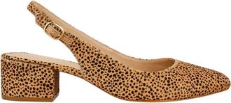 Cosmoparis Schoenen, Dames, Bruin, 37 EU, Slingback Ballerina met Lage Hak