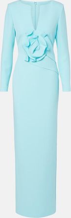 Roland Mouret Vestido de fiesta de crep&eacute; adornado