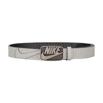 Nike Mens Futura Perforated Belt in Grey | 180070-093