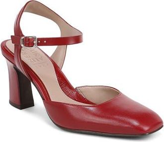 Naturalizer Frankie Ankle Strap Pump in Hearts Flame Red at Nordstrom, Size 7.5