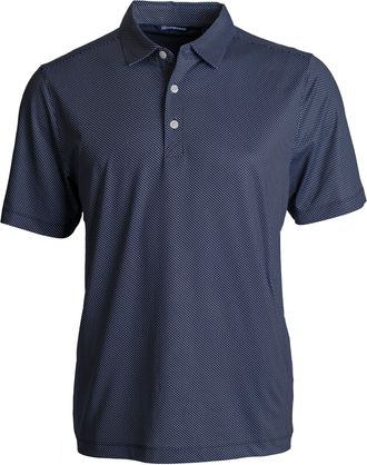 Cutter & Buck Pike Eco Symmetry Print Stretch Recycled Mens Polo