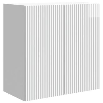 vidaXL Armario De Pared Blanco Brillante 59 X 31 X 60 Cm Vidaxl