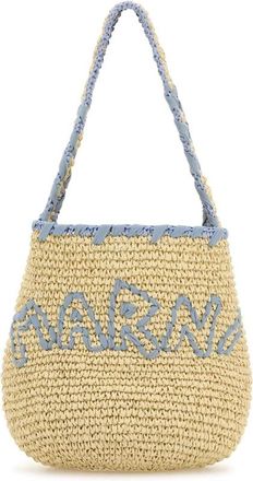 Marni Raffia Small Nassa Shoulder Bag