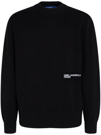 Karl Lagerfeld monogram-print sweatshirt - Black