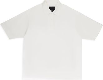 Purple PIQUE OVERSIZED POLO WHITE POLO SHIRTS