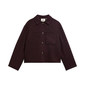 Barbour Antonella Overshirt - Dames - Zomerjassen - Rood - S - Wol - Jassen