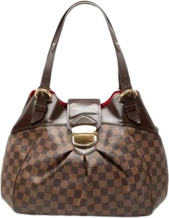 Louis Vuitton Pre-owned Sistina GM Schoudertas - Dames - Vintage Schoudertas - Bruin - ONE Size - Leer - Vintage