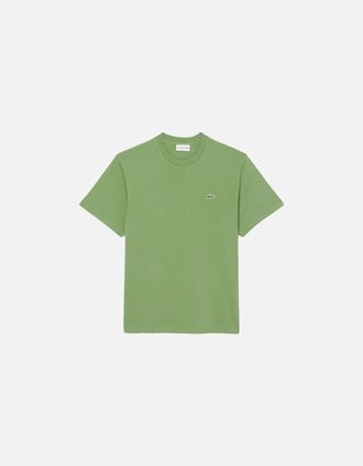 Lacoste Mens Lacoste TH7318 Classic Fit Cotton T-Shirt - Green - Size: 42