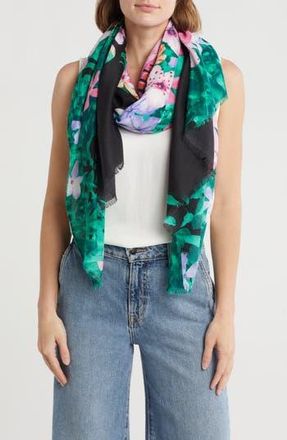 Area Stars Flower Print Scarf in Black at Nordstrom Rack