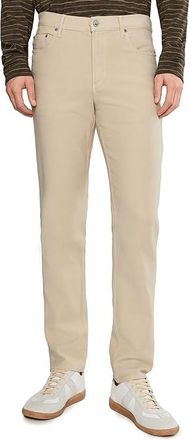Faherty Stretch Terry 5-Pocket Pants Mens Casual Pants Stone : 38 32, Cotton/Elastane/Polyester