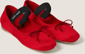 Miu Miu Satin ballerinas