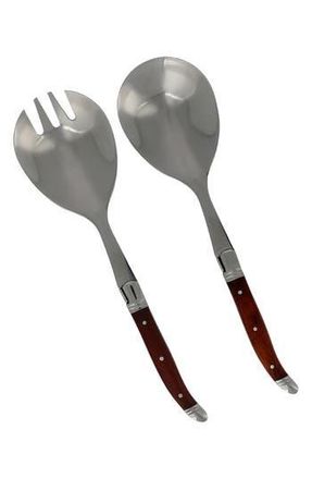 French Home 2-Piece Laguiole Connoisseur Rosewood Salad Servers in Wood Grain at Nordstrom Rack