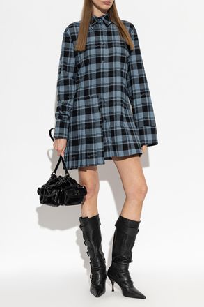 Off-white Shirt Dress, Womens, Blue