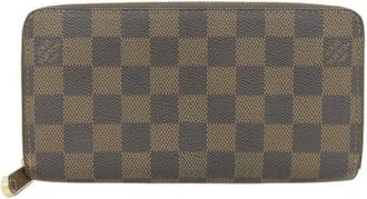 Louis Vuitton Pre-owned Canvas Portemonnee - unisex - Vintage Accessoires - Bruin - ONE Size - Vintage
