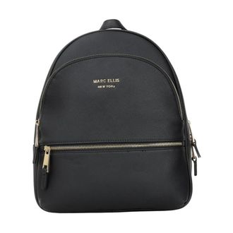 Marc Ellis Backpacks, female, Black, Size: ONE SIZE Black Compact Functional Backpack Morgan