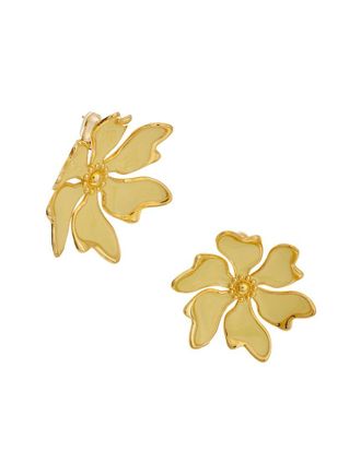 Oscar De La Renta Oscar De La Renta Large Cherry Blossoms Earrings
