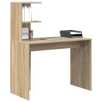 Berkfield Home Sonoma Oak Writing Desk Sonoma oak Particle board Standard in Brown