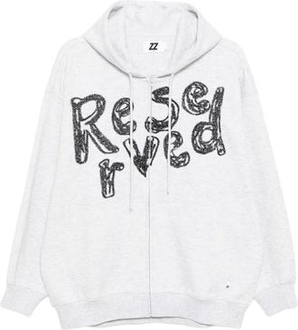 Izzue embroidered hoodie - Grey