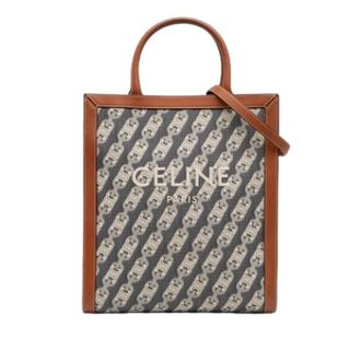 Celine Pre-owned Tote Bags, female, Multicolor, Size: ONE SIZE Pre-owned Vintage Canvas Tote Bag