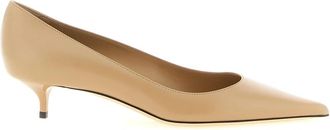 Jimmy Choo London Amelia Pump - Dames - Pumps - Beige - 39 EU - Leer - Schoenen