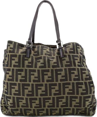Fendi Vintage Open Zucca Canvas Medium tote bag - Marrone