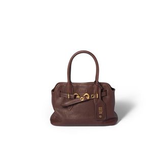 Miu Miu Aventure Nappa Leather Bag, Woman, Briarwood