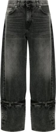Haikure Wijde Jeans - Dames - Loose Fit Jeans - Zwart - W29 - Katoen - Jeans