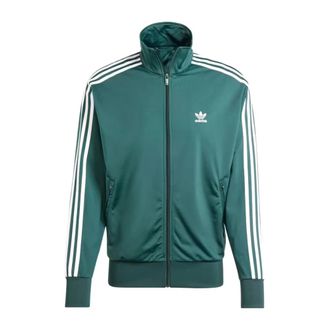adidas Firebird Iconische Sweater - Heren - Vesten met rits - Groen - XS - Polyester - Hoodies & sweatvesten