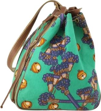 Loewe Pre-owned Schoudertas - Dames - Vintage Tas - Groen - ONE Size - Leer - Vintage