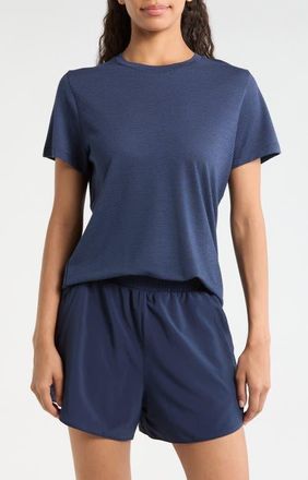 Smartwool Active Mesh Short Sleeve T-Shirt in Nightfall Deep Navy at Nordstrom, Size X-Large