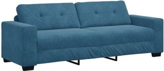 vidaXL Sofa Blue 221 x 78 x 80 cm Fabric vidaXL