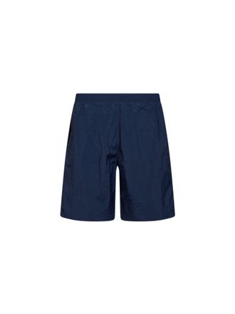 Fendi Mens Swim Shorts Dark Blue Nylon Polyester Beachwear Sea Clothing