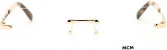 MCM Rectangle Rimless Eyeglasses - Gold