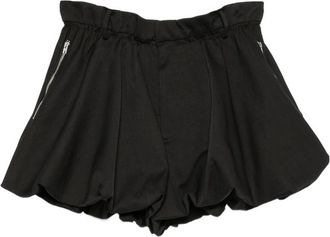 Eleh Bubble-hem Zip-detail Mini Skirt