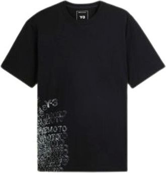 Yohji Yamamoto Tops, Heren, Zwart, XS, T-Shirt