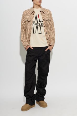 Moncler MONCLER GRENOBLE APR&Egrave;S-SKI Mens Casual Shirt, Mens, Brown