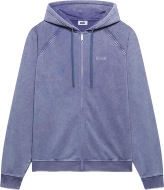 GCDS Felpa in cotone con cappuccio - Viola