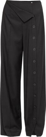 Nissa Pantaloni con dettaglio bottoni - Nero