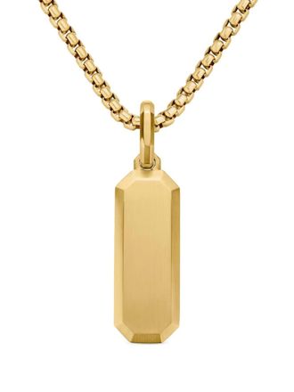 David Yurman 18kt yellow gold Streamline amulet (39mm)