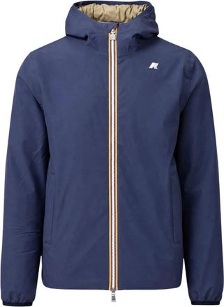 K-Way Jack St Warm Double Jas - Heren - Winterjassen - Blauw - XL - Leer - Jassen