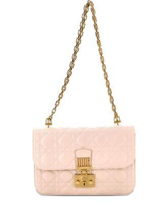 Dior Dioraddict Flap Bag Cannage Quilt Lambskin Medium shoulder bag - Roze