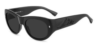 Dsquared2 ICON 0028/S 003/IR Mens Sunglasses Black Size 55